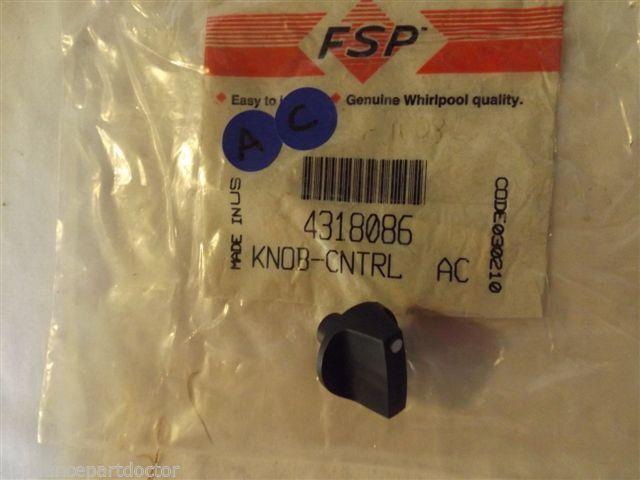 KENMORE WHIRLPOOL AIR CONDITIONER 4318086 KNOB-CONTROL NEW IN BAG KENMORE WHIRLPOOL AIR CONDITIONER 4318086 KNOB-CONTROL NEW IN BAG